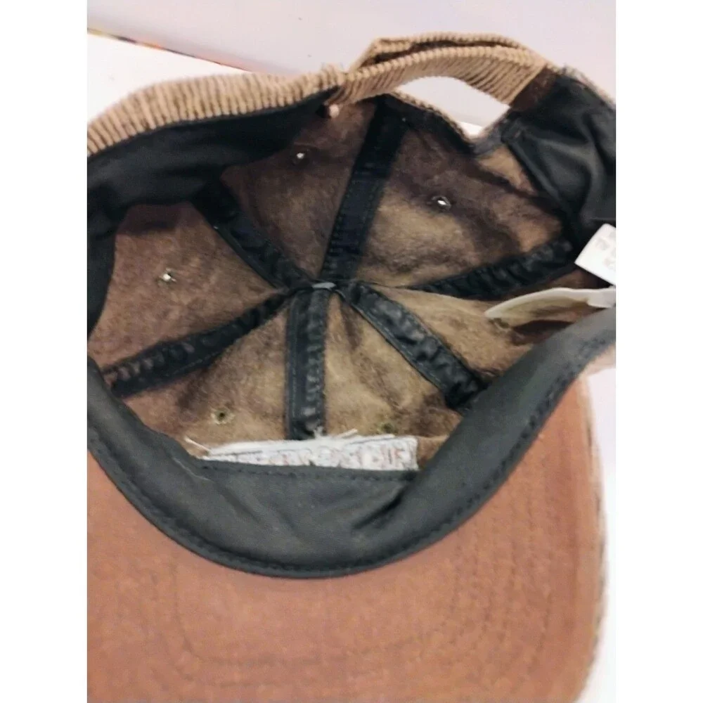 Vtg Hersheys Chocolate Est 1894 Corduroy Dad Hat Brown Promo Slouch Cap Patch